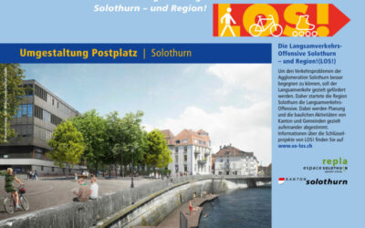 LOS! Infoplakat Nr. 34 Umgestaltung Postplatz Solothurn
