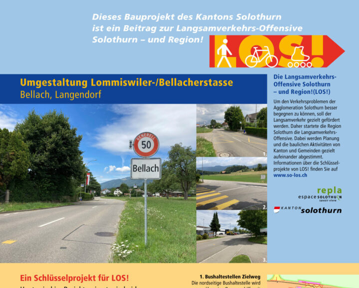 LOS! Infoplakat Nr. 35 Umgestaltung Lommiswiler-/Bellacherstrasse