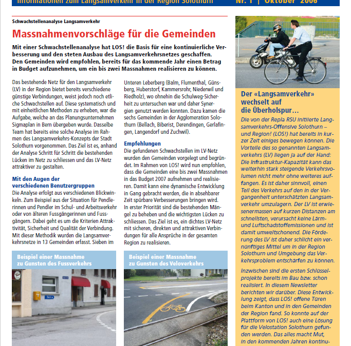 LOS! – Newsletter Nr. 1 ist da!