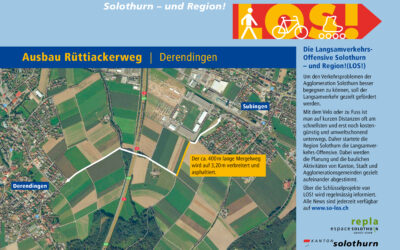 LOS! Infoplakat Nr. 11 Ausbau Rüttiackerweg Derendingen