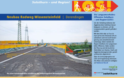 LOS! Infoplakat Nr. 13 Neubau Radweg Wissensteinfeld Derendingen