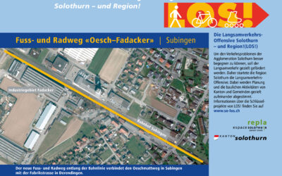 LOS! Infoplakat Nr. 23 Fuss- und Radweg „Oesch-Fadacker“ Subingen