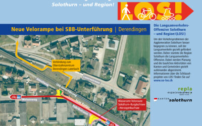 LOS! Infoplakat Nr. 26 Neue Velorampe bei SBB-Unterführung Derendingen