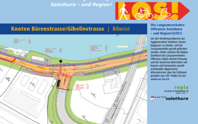 LOS! Infoplakat Nr. 27 Knoten Bürenstrasse / Gibelinstrasse Biberist