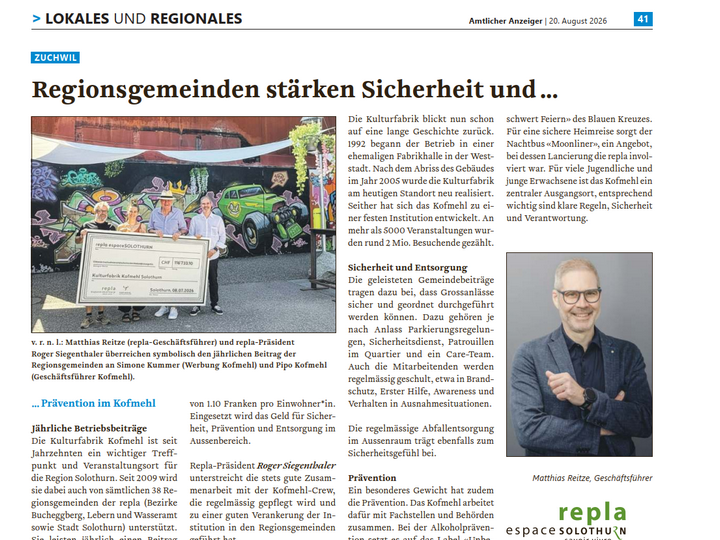 Regionsgemeinden stärken Sicherheit und …